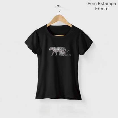 Camiseta Amazônia ONÇARARA DUAS ONÇAS - PRETO - cód 2060
