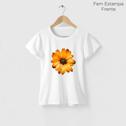 Camiseta Amazônia GIRASSOL VIBRANTE - BRANCO - cód 2098
