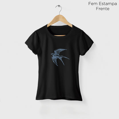 Camiseta Amazônia ANDORINHA LINHAS - PRETO - cód 2109