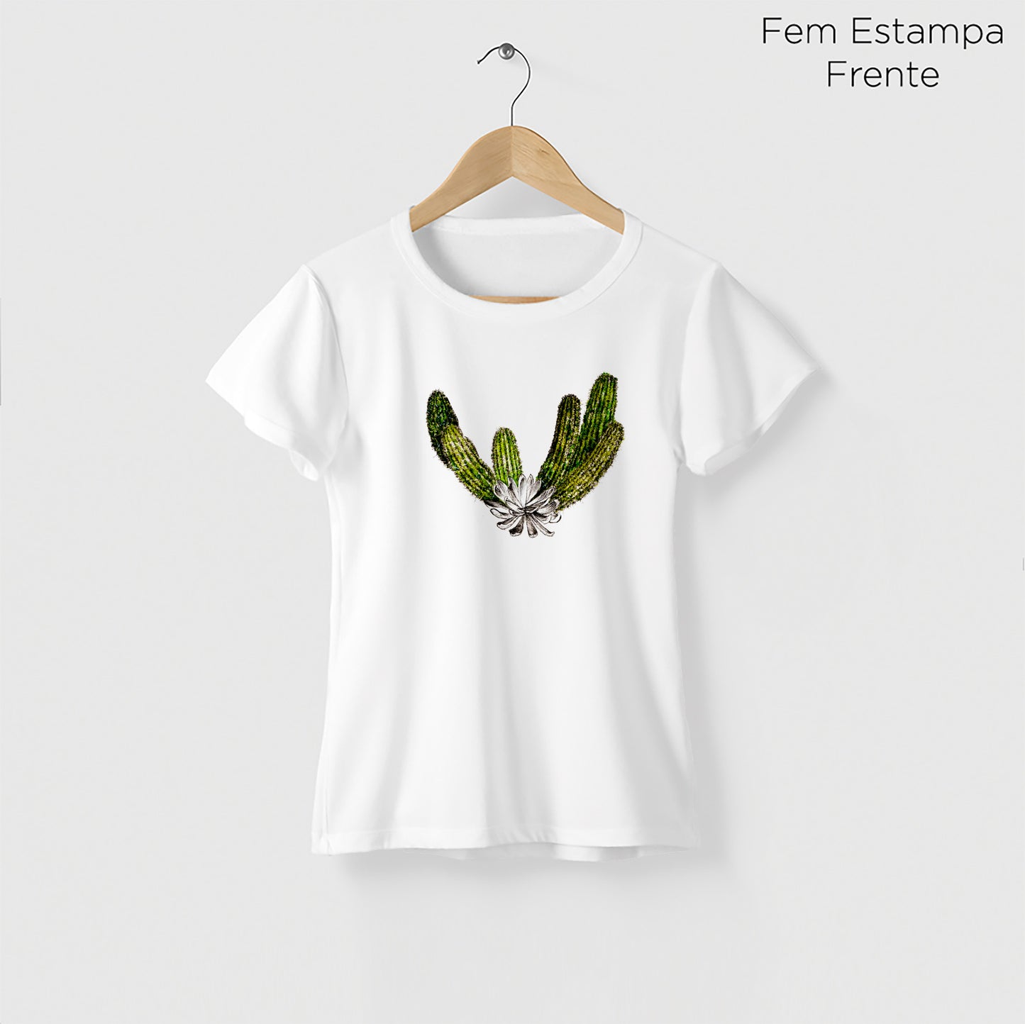 Camiseta Amazônia ISC CACTO - BRANCO - cód 2119