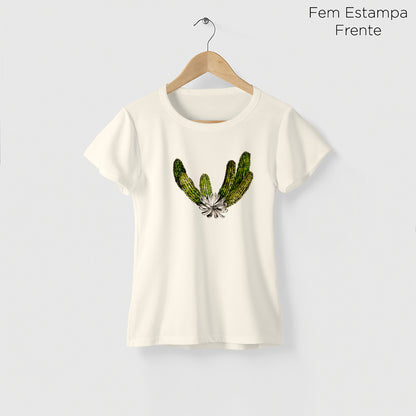 Camiseta Amazônia ISC CACTO - OFF WHITE - cód 2119