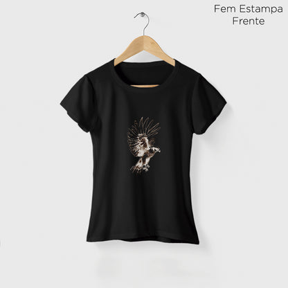 Camiseta Amazônia FALCÃO PEREGRINO - PRETO - cód 2122