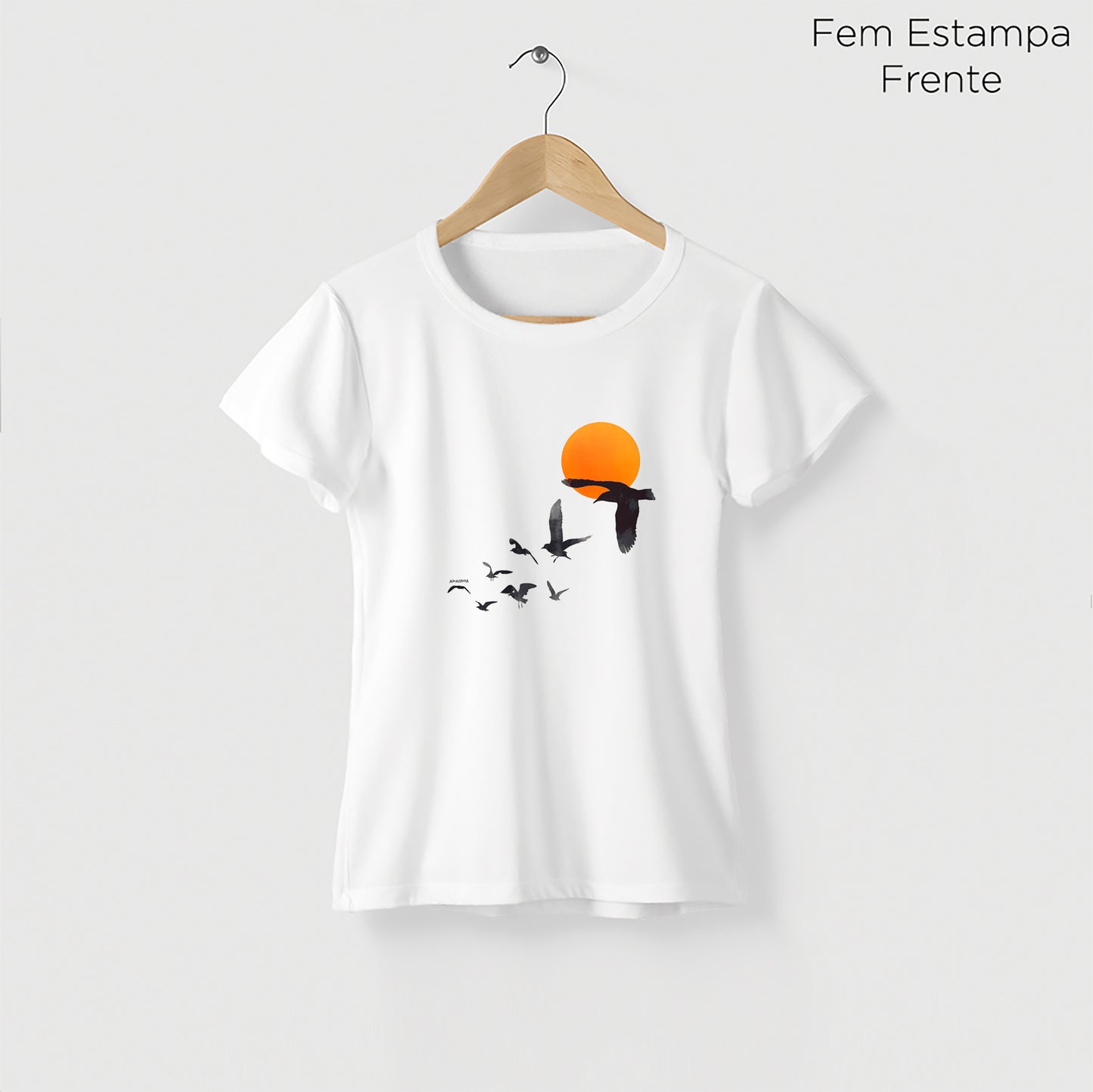 Camiseta Amazônia REVOADA - BRANCO - cód 2134