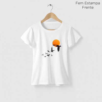 Camiseta Amazônia REVOADA - BRANCO - cód 2134