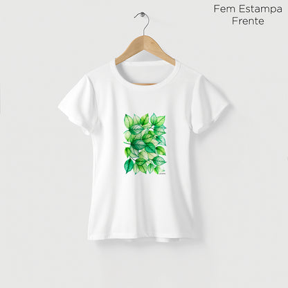 Camiseta Amazônia FLORAL - BRANCO - cód 2136
