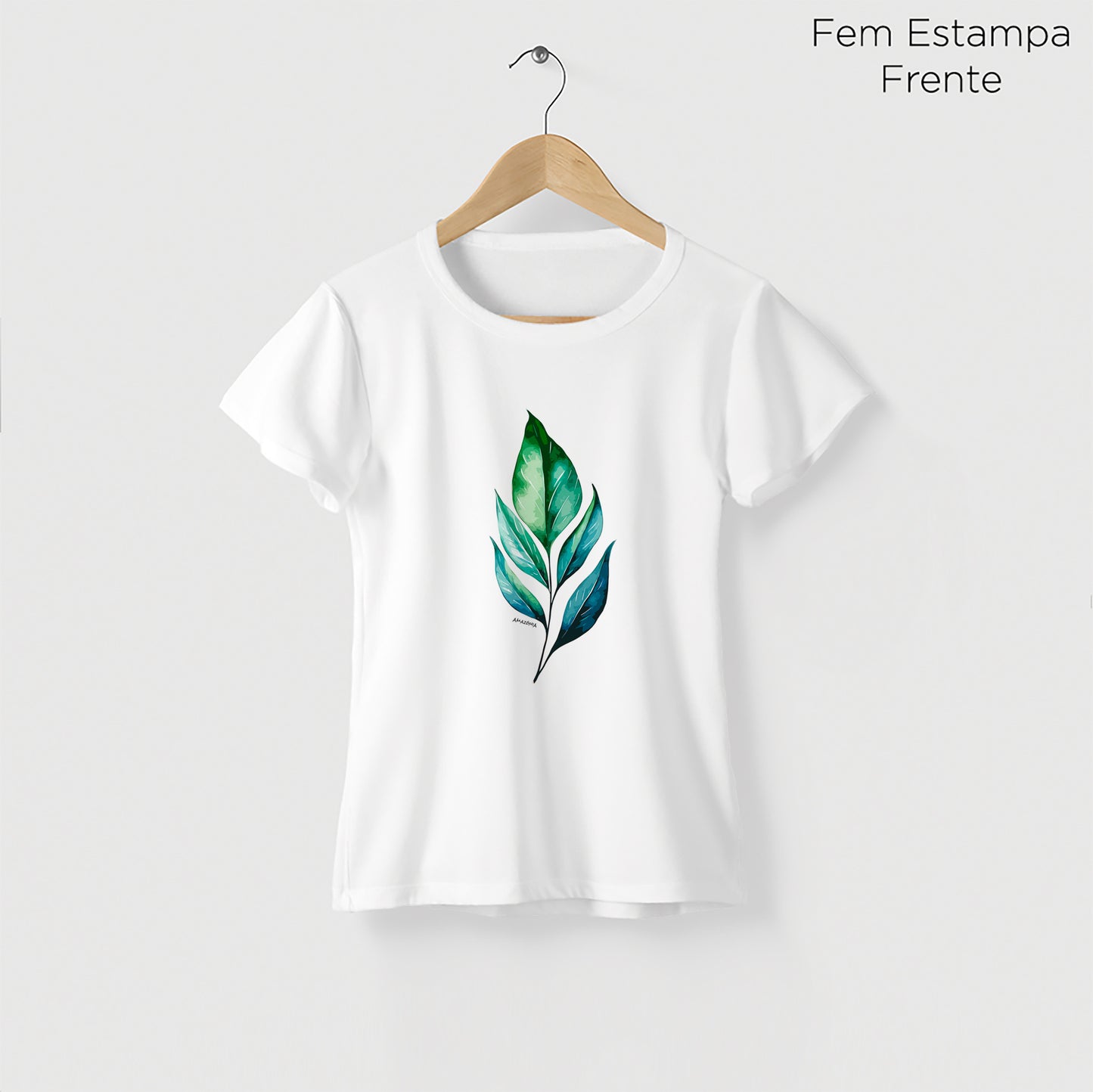 Camiseta Amazônia FOLHARTE - BRANCO - cód 2137