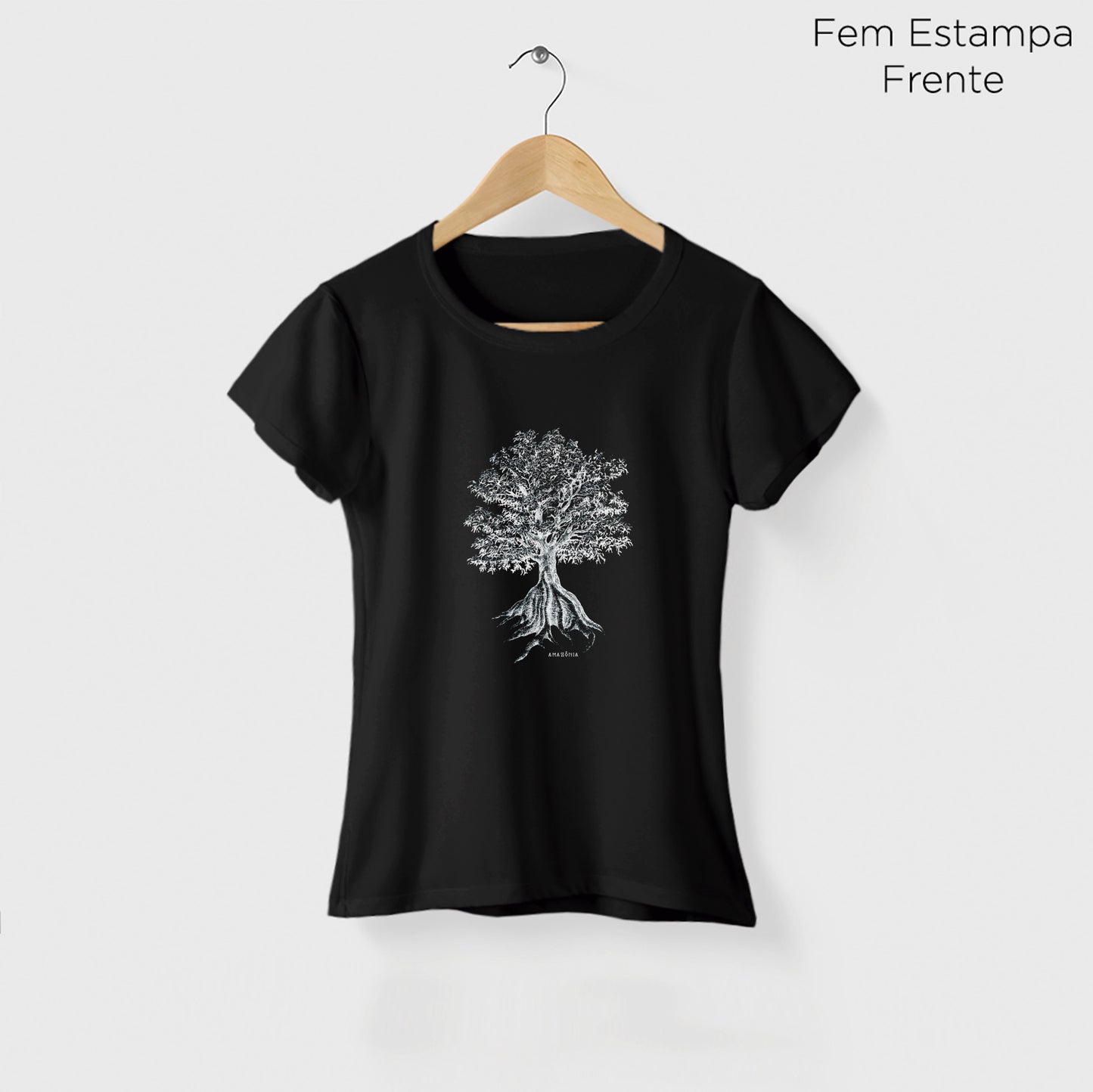Camiseta Amazônia SUMAÚMA - PRETO - cód 2139