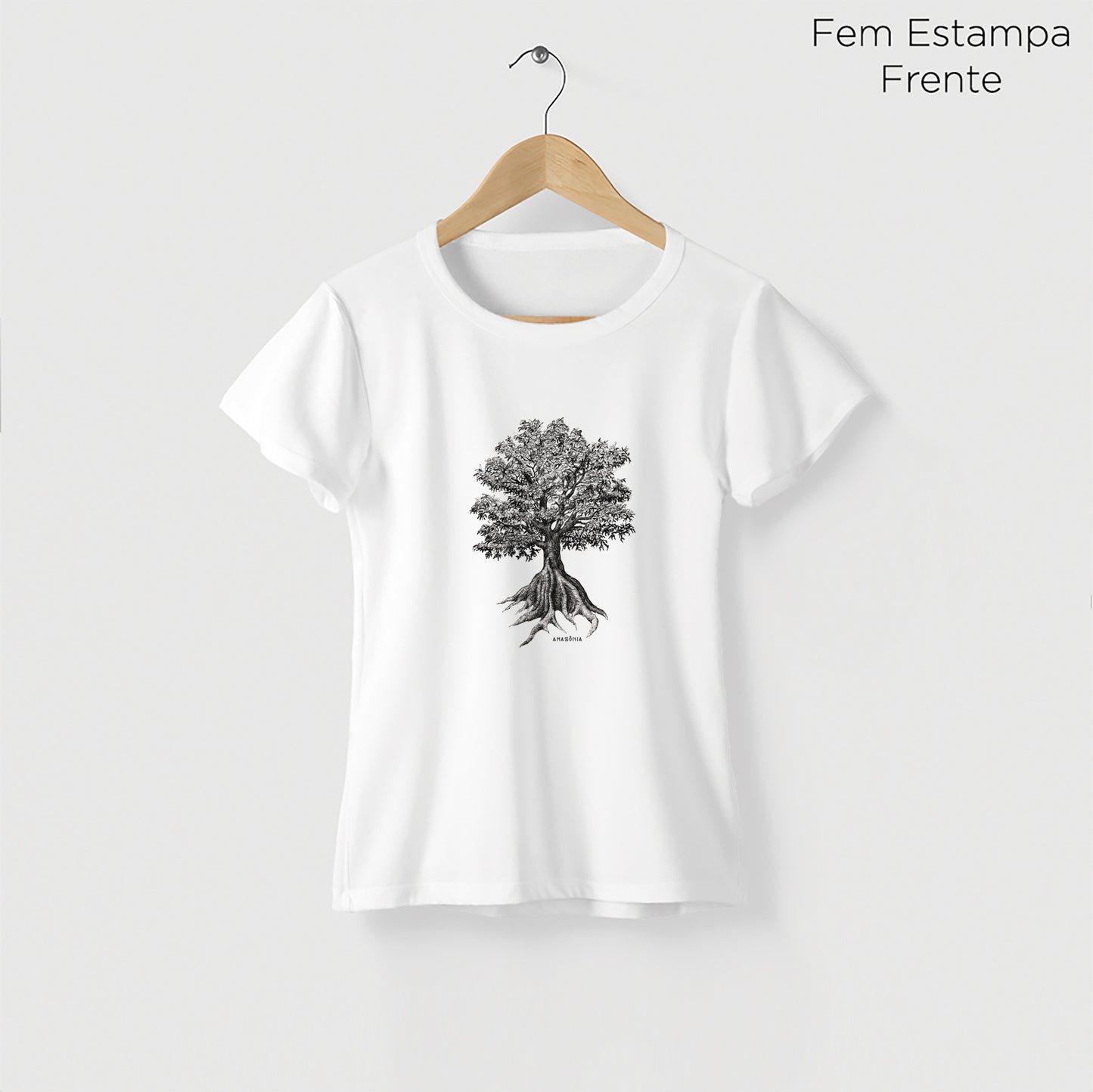 Camiseta Amazônia SUMAÚMA - BRANCO - cód 2139