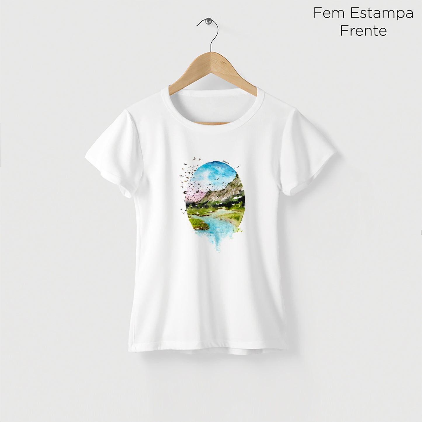 Camiseta Amazônia LAPINHA DA SERRA - BRANCO - cód 2141