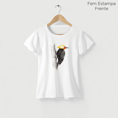 Camiseta Amazônia PICA-PAU - BRANCO - cód 2145