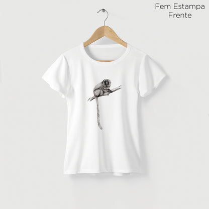 Camiseta Amazônia MICO LEÃO - BRANCO - cód 2146