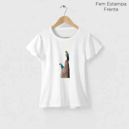 Camiseta Amazônia TRONCO ARARA - BRANCO - cód 2147