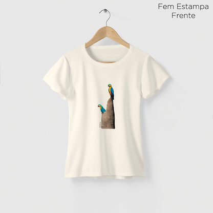 Camiseta Amazônia TRONCO ARARA - OFF WHITE - cód 2147