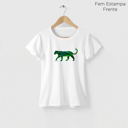 Camiseta Amazônia FAUNA FLORA - BRANCO - cód 2150