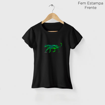 Camiseta Amazônia FAUNA FLORA - PRETO - cód 2150
