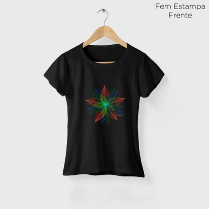 Camiseta Amazônia ARTE FOLHA - PRETO - cód 2151
