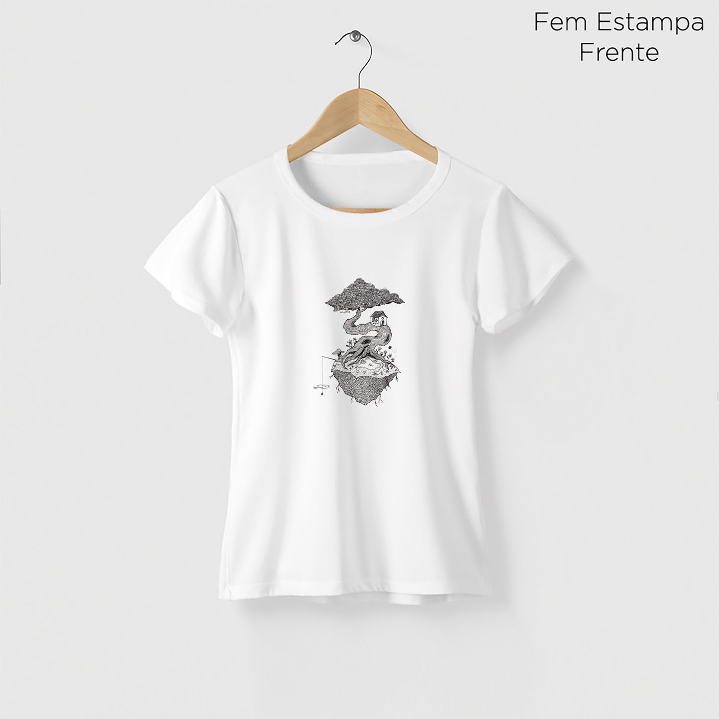 Camiseta Amazônia SONHOS À LINHA - BRANCO - cód 2155