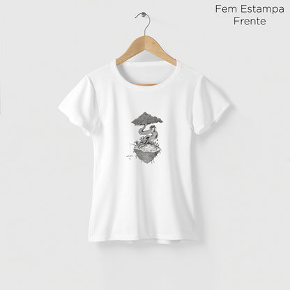 Camiseta Amazônia SONHOS À LINHA - BRANCO - cód 2155