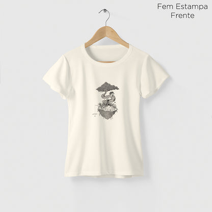 Camiseta Amazônia SONHOS À LINHA - OFF WHITE - cód 2155
