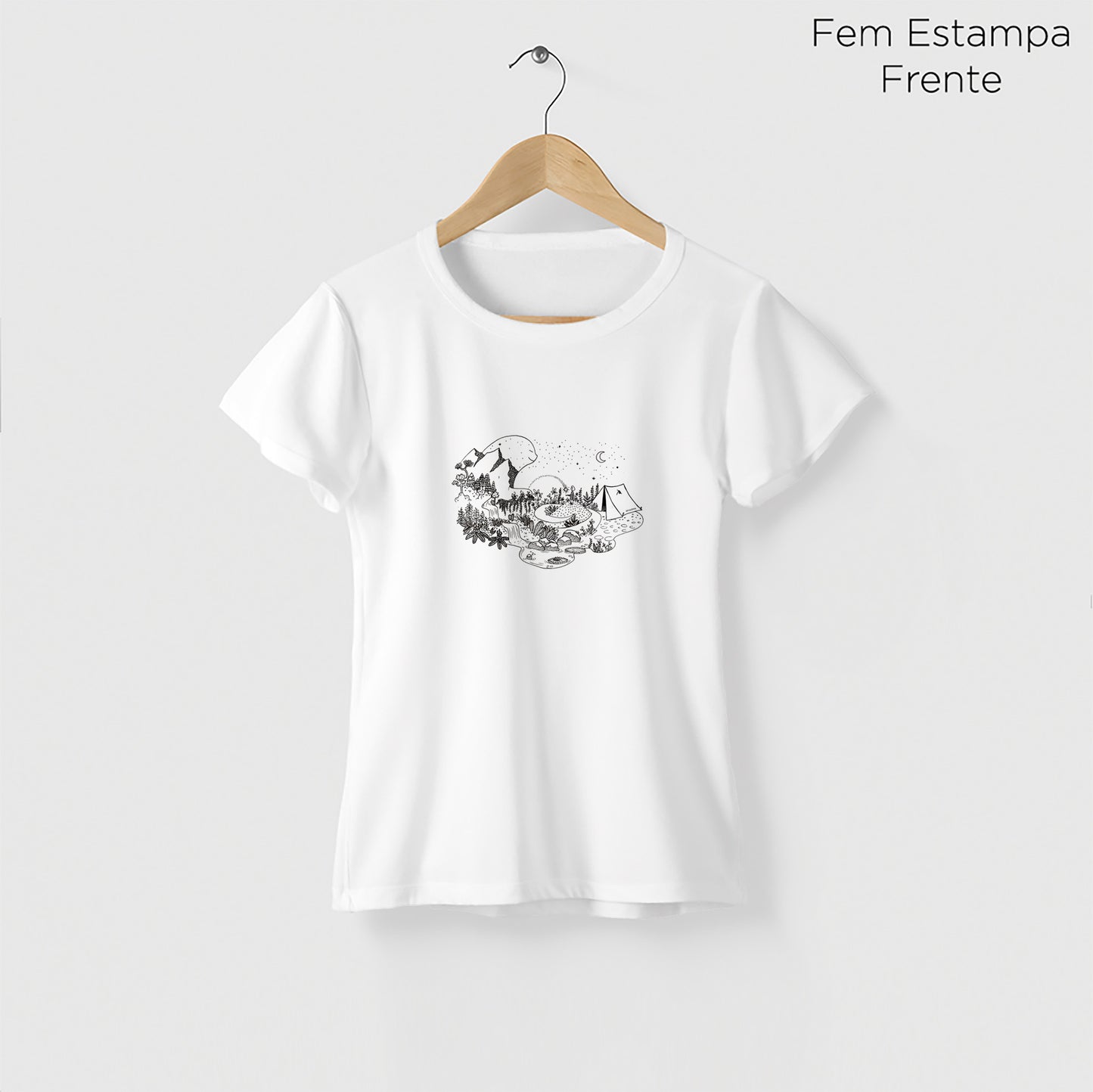 Camiseta Amazônia GUARDIÃO DA FLORESTA - BRANCO - cód 2157