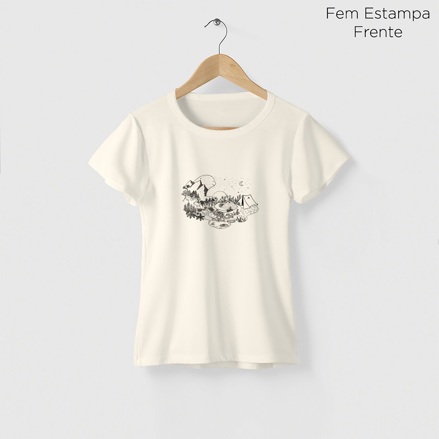 Camiseta Amazônia GUARDIÃO DA FLORESTA - OFF WHITE - cód 2157