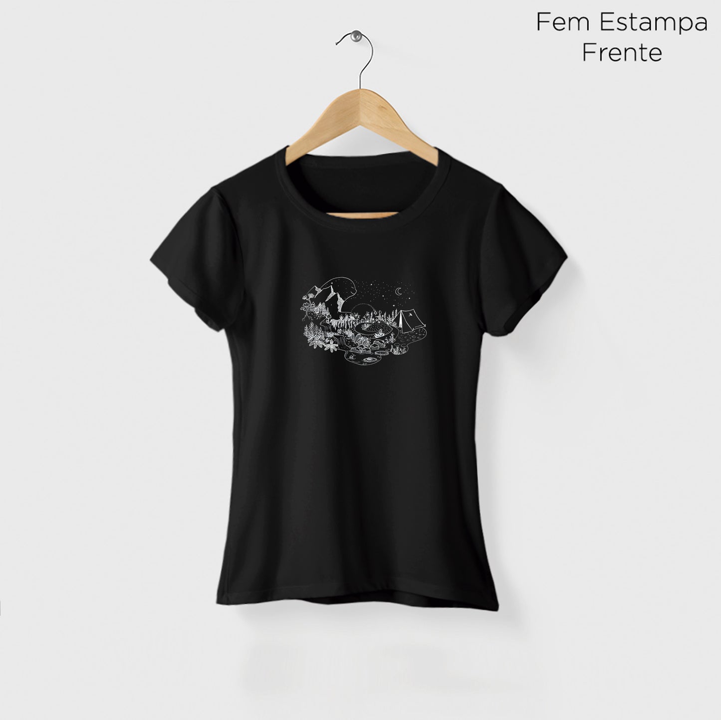 Camiseta Amazônia GUARDIÃO DA FLORESTA - PRETO - cód 2157