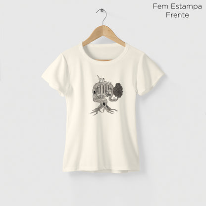 Camiseta Amazônia UMA ÁRVORE MIL VIDAS - OFF WHITE - cód 2158