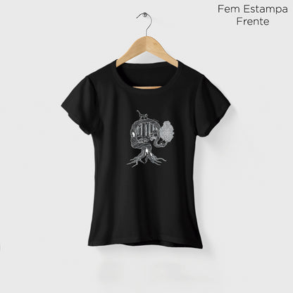 Camiseta Amazônia UMA ÁRVORE MIL VIDAS - PRETO - cód 2158