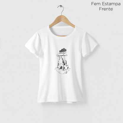 Camiseta Amazônia CASINHA NAS ALTURAS - BRANCO - cód 2159