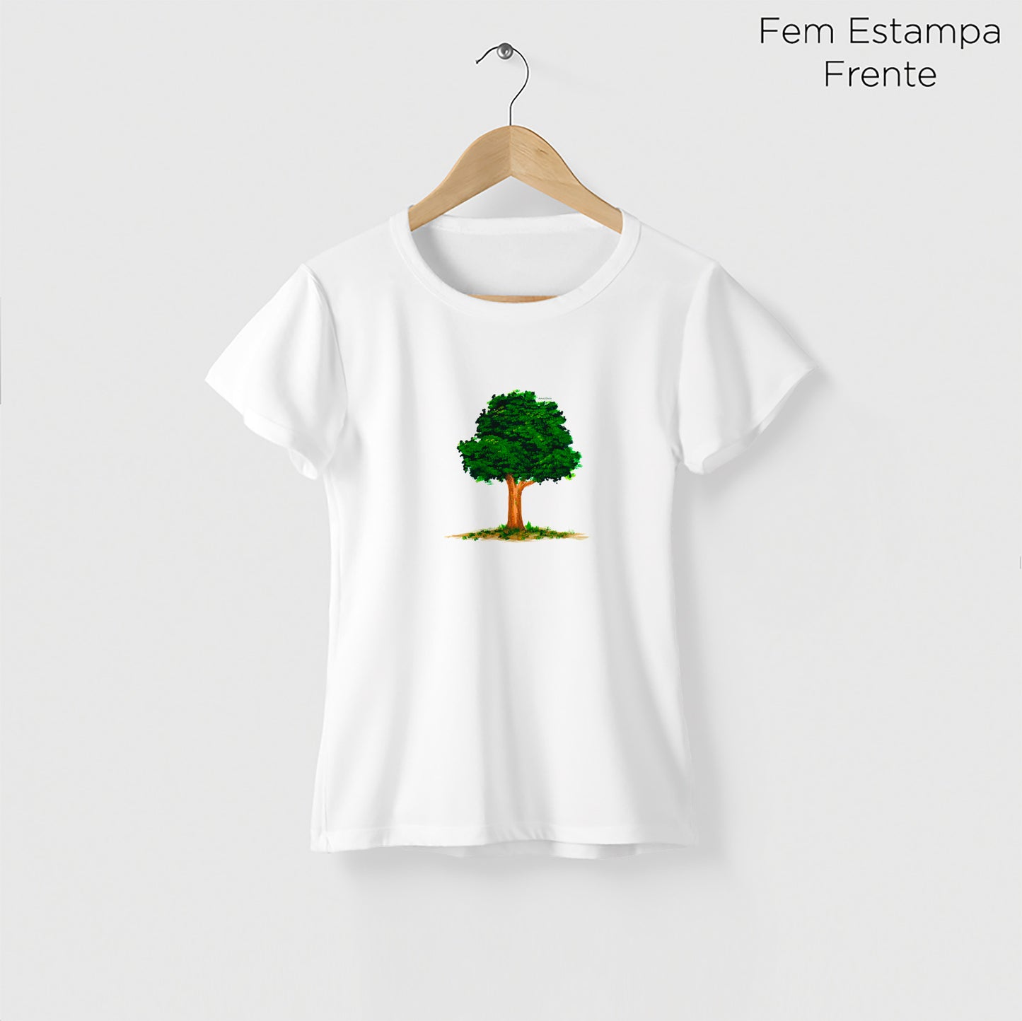Camiseta Amazônia AQUARELA LOGO – BRANCO - cód 2195