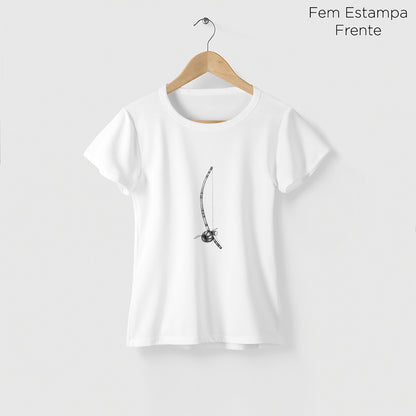 Camiseta Amazônia BERIMBAU - BRANCO - cód 2199