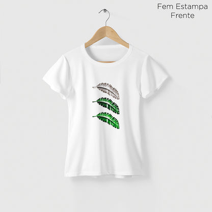 Camiseta Amazônia 3 FOLHAS – BRANCO - cód 2200