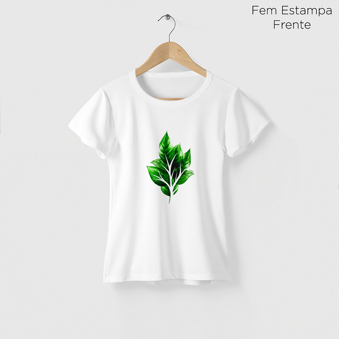 Camiseta Amazônia GALHO FOLHAS – BRANCO - cód 2201