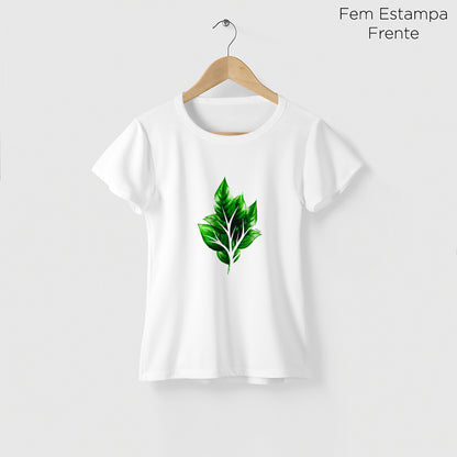 Camiseta Amazônia GALHO FOLHAS – BRANCO - cód 2201