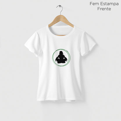 Camiseta Amazônia MEDITAÇÃO - BRANCO - cód 2204