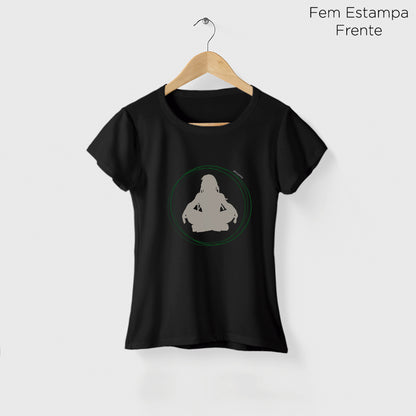 Camiseta Amazônia MEDITAÇÃO - PRETO - cód 2204