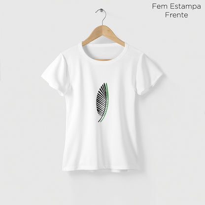 Camiseta Amazônia ASAS FOLHAS – BRANCO - cód 2206