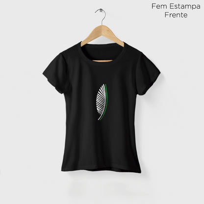 Camiseta Amazônia ASAS FOLHAS – PRETO - cód 2206