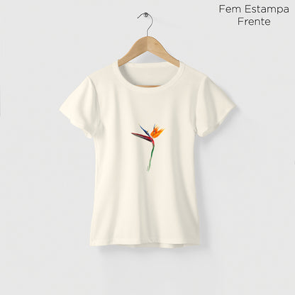 Camiseta Amazônia STRELITZIA – OFF WHITE - cód 2210