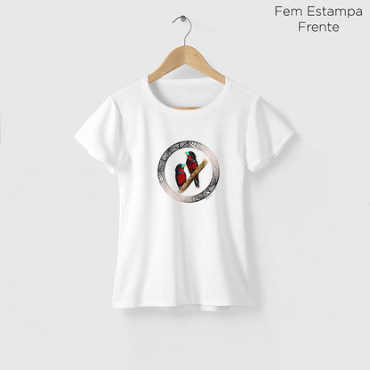 Camiseta Amazônia PÁSSAROS LOGO – BRANCO - cód 2215