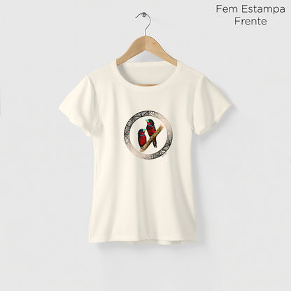 Camiseta Amazônia PÁSSAROS LOGO – OFF WHITE - cód 2215