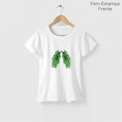 Camiseta Amazônia PULMÃO – BRANCO - cód 2221