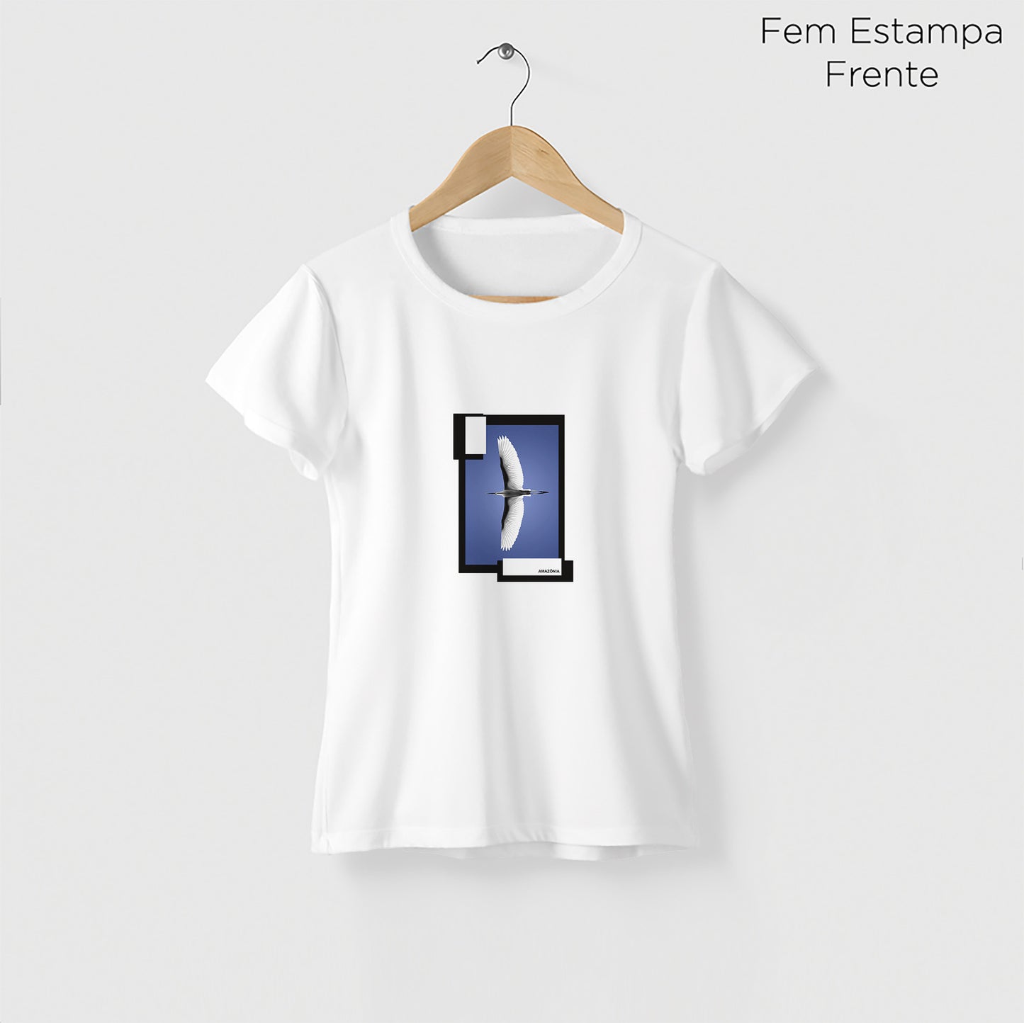 Camiseta Amazônia ENTRE CÉU E RIO – BRANCO - cód 2223