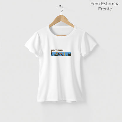 Camiseta Amazônia BIOMA PANTANAL - BRANCO - cód 2229