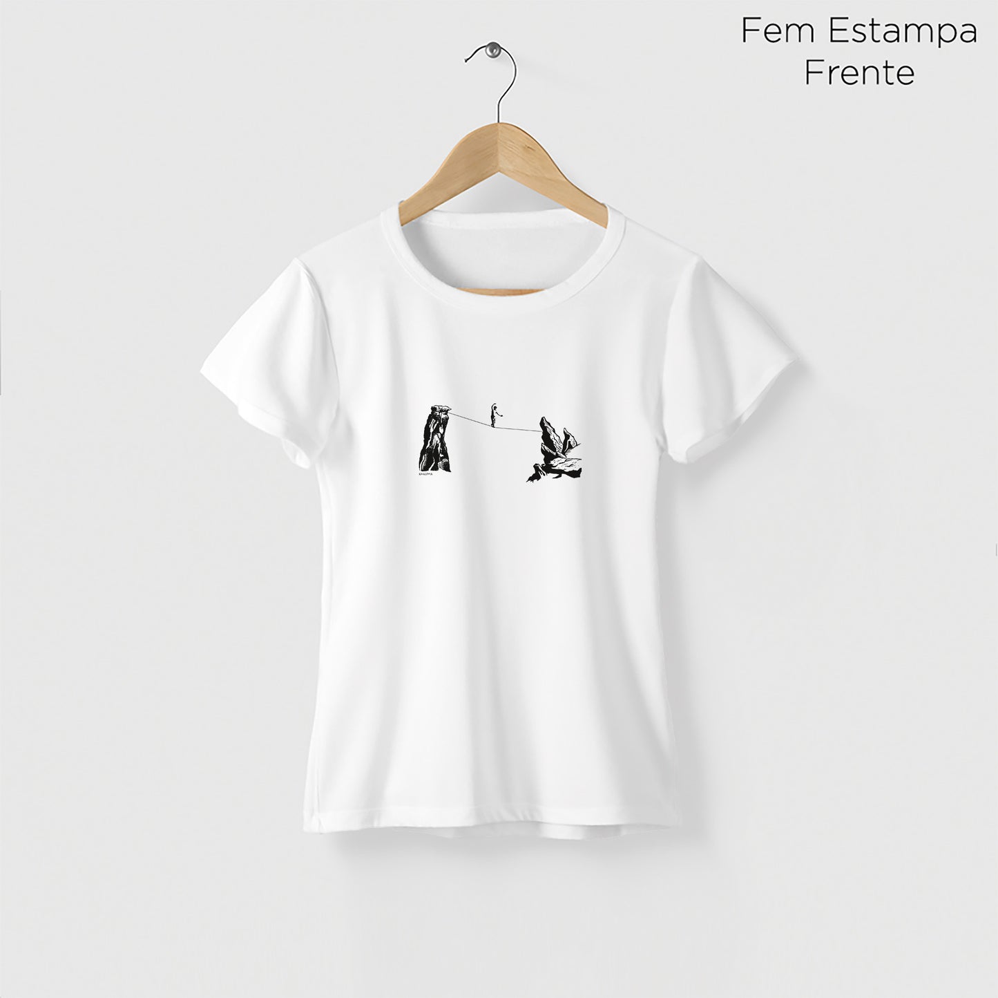 Camiseta Amazônia HIGHLINE - BRANCO - cód 2237