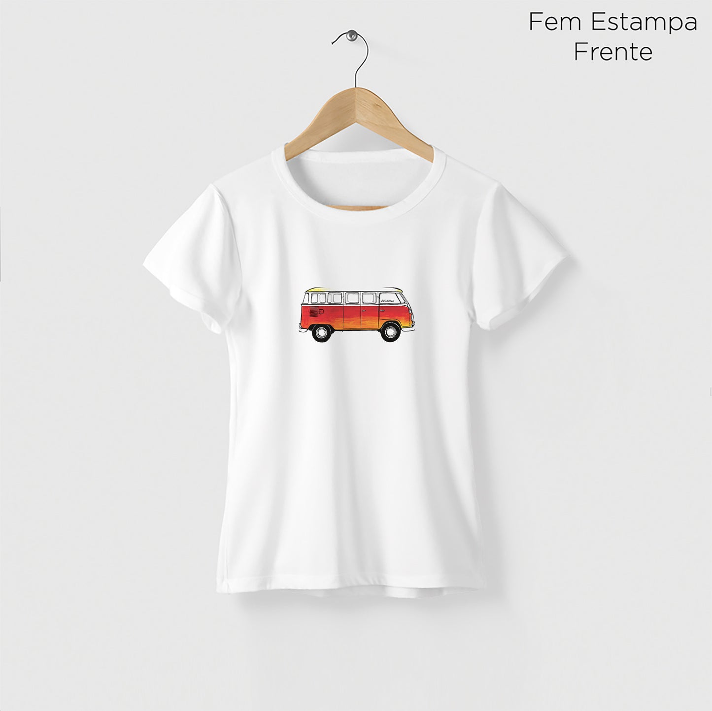 Camiseta Amazônia KOMBI - BRANCO - cód 2239