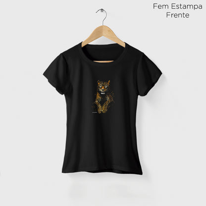 Camiseta Amazônia SILÊNCIO SELVAGEM - PRETO - cód 2256
