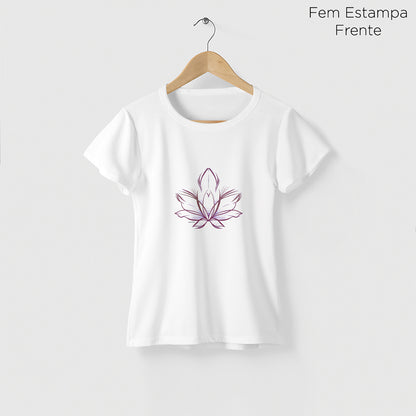 Camiseta Amazônia FLOR DE LUZ - BRANCO - cód 2259