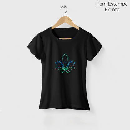 Camiseta Amazônia FLOR DE LUZ - PRETO - cód 2259
