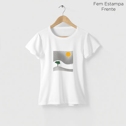Camiseta Amazônia ÁRVORE DO TEMPO - BRANCO - cód 2260